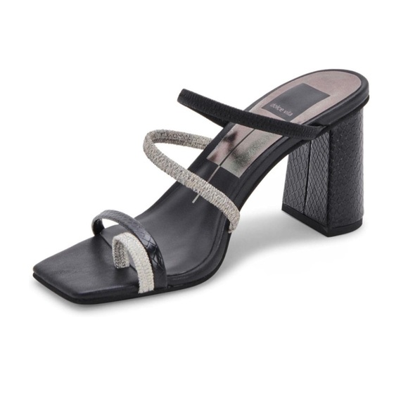 Dolce Vita Women's Prisma Heeled Sandal in Onyx Stella - Picture 2 of 11